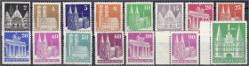 Deutschland
Alliierte Besetzung (Amerikanische u. Brit. Zone)
Bautenserie 1948, kompletter Satz in postfrischer Erhaltung, 15 Pf., 25 Pf. - 50 Pf. u...