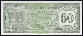Ausland
Aruba
50 Florin 1.1.1986. I, selten. Pick 4.