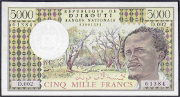 Ausland
Djibouti
5000 Francs o.D. (1979) Mit Signatur. I-, selten. Pick 38b.