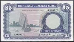 Ausland
Gambia
5 Pounds o.D. (1965-70). I-II, leichte Stockflecken am Rand. Pick 3a.