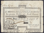 Ausland
Italien-Kirchenstaat
Pius VI., 1775-1799
S. Monte della pieta di Roma: 5 Scudi 1796. IV. Pick S303.