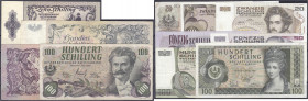 Ausland
Österreich
Nationalbank, 11 Scheine zu 10, 3 X 20, 3 X 50 und 4 X 100 Schilling ab 1949 bis 1986. unterschiedlich erhalten. Pick 127, 130, 1...
