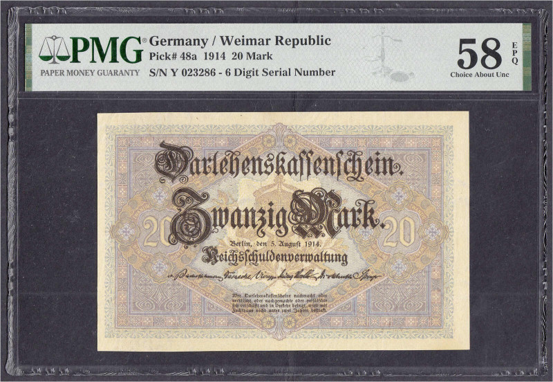 Die deutschen Banknoten ab 1871 nach Rosenberg
Deutsches Reich, 1871-1945
20 M...