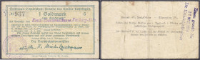Deutsches Notgeld und KGL
Freiburg a. d. Elbe (Niedersachen)
Kreisbahnkommission, 1 GM. 23.11.1923. Serie G, Wz. Flämmchen. Rs. Stempel „Zinsen geza...