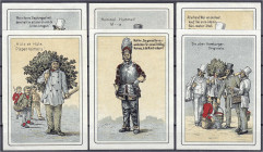 Deutsches Notgeld und KGL
Hamburg (Hamburg)
Alte Diele, 6 Scheine: 5 X 50 Pfg. und 75 Pfg. o.D. Rs. Rand weiß. Komplette Serie. meist I-II, selten. ...