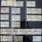 Deutsches Notgeld und KGL
Hannover (Hannover)
Reichsbahndirektion, kleines Lot von 24 Scheinen in Albumblättern. Von 200 Tsd. bis 2 Bio. Mark. Besic...