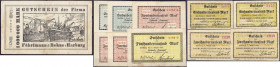 Deutsches Notgeld und KGL
Harburg (Hannover)
11 bessere Scheine: Föhrtmann & Behne, 1 Mio. Mark, Gummiwaren-Fabrik Phoenix AG, je 2 X 100 Tsd. u. 2 ...
