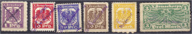 Deutsches Notgeld und KGL
Huddestorf, X. Armeekorps (Niedersachsen)
6 Lagerscheine o.D. zu 1, 10, 20 und 50 Pfg., 1 und 3 Mark mit zus. Stempel Brak...