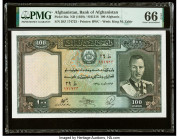 Afghanistan Bank of Afghanistan 100 Afghanis ND (1939) / SH1318 Pick 26a PMG Gem Uncirculated 66 EPQ. 

HID09801242017

© 2022 Heritage Auctions | All...