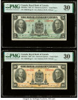 Canada Montreal, PQ- Royal Bank of Canada $5; 10 2.1.1935 Ch.# 630-18-02a; 630-18-04a PMG Very Fine 30 (2). 

HID09801242017

© 2022 Heritage Auctions...