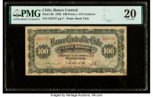 Chile Banco Central de Chile 100 Pesos = 10 Condores 14.5.1928 Pick 85 PMG Very Fine 20. 

HID09801242017

© 2022 Heritage Auctions | All Rights Reser...