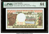 Congo Republic Banque des Etats de l'Afrique Centrale 10,000 Francs ND (1978-81) Pick 5b PMG Choice Uncirculated 64. 

HID09801242017

© 2022 Heritage...