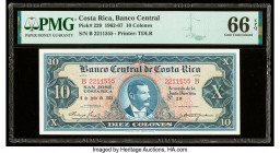 Costa Rica Banco Central de Costa Rica 10 Colones 9.6.1965 Pick 229 PMG Gem Uncirculated 66 EPQ. 

HID09801242017

© 2022 Heritage Auctions | All Righ...