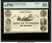 Danish West Indies Bank of St. Thomas 100 Dollars 18xx Pick 11RP Reprint PMG Choice Uncirculated 63 EPQ. 

HID09801242017

© 2022 Heritage Auctions | ...