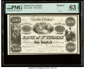 Danish West Indies Bank of St. Thomas 500 Dollars 18xx Pick 12RP Reprint PMG Choice Uncirculated 63 EPQ. 

HID09801242017

© 2022 Heritage Auctions | ...