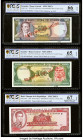 Ecuador Banco Central del Ecuador 500; 1000 Sucres ND (1976) Pick 119s1; 120s1 Two Specimen PCGS Gold Shield Gem UNC 66 OPQ; Gem UNC 65 OPQ; Haiti Ban...