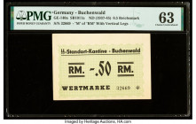Germany Buchenwald 0.5 Reichsmark ND (1937-45) GE-140a PMG Choice Uncirculated 63. 

HID09801242017

© 2022 Heritage Auctions | All Rights Reserved