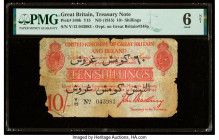 Great Britain Bank of England 10 Shillings ND (1915) Pick 348b PMG Good 6 Net. Splits and pieces missing.

HID09801242017

© 2022 Heritage Auctions | ...