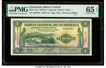 Guatemala Banco Central de Guatemala 1 Quetzal 19.9.1942 Pick 14a PMG Gem Uncirculated 65 EPQ. 

HID09801242017

© 2022 Heritage Auctions | All Rights...