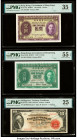 Hong Kong Government of Hong Kong 1 Dollar ND (1936); 1.1.1952 Pick 312; 324b Two Examples PMG Choice Very Fine 35; About Uncirculated 55 EPQ; Philipp...