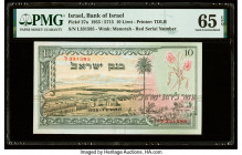 Israel Bank of Israel 10 Lirot 1955 / 5715 Pick 27a PMG Gem Uncirculated 65 EPQ. 

HID09801242017

© 2022 Heritage Auctions | All Rights Reserved