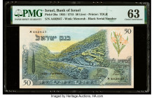 Israel Bank of Israel 50 Lirot 1955 / 5715 Pick 28a PMG Choice Uncirculated 63. 

HID09801242017

© 2022 Heritage Auctions | All Rights Reserved