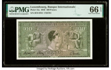 Luxembourg Banque Internationale a Luxembourg 100 Francs 21.4.1956 Pick 13a PMG Gem Uncirculated 66 EPQ. 

HID09801242017

© 2022 Heritage Auctions | ...