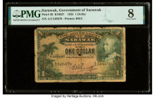 Sarawak Government of Sarawak 1 Dollar 1.1.1935 Pick 20 KNB27 PMG Very Good 8. Large internal split noted on this example.

HID09801242017

© 2022 Her...