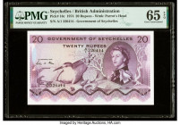 Seychelles Government of Seychelles 20 Rupees 1.1.1974 Pick 16c PMG Gem Uncirculated 65 EPQ. 

HID09801242017

© 2022 Heritage Auctions | All Rights R...