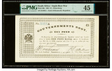 South Africa Government Noot 1 Pound 1.4.1907 Pick 60c PMG Choice Extremely Fine 45. A spindle hole is noted on this example.

HID09801242017

© 2022 ...