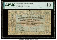 Switzerland National Bank 20 Franken 1.1.1916 Pick 12c PMG Fine 12. A split repair has been noted on this example.

HID09801242017

© 2022 Heritage Au...