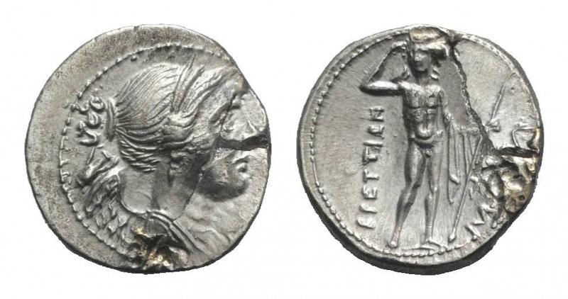 Bruttium, The Brettii, c. 216-214 BC. AR Drachm (18mm, 4.35g, 6h). Second Punic ...