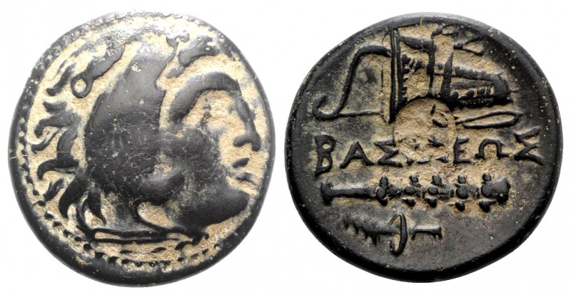 Kings of Macedon, Alexander III ‘the Great’ (336-323 BC). Æ (20mm, 5.49g, 3h). U...
