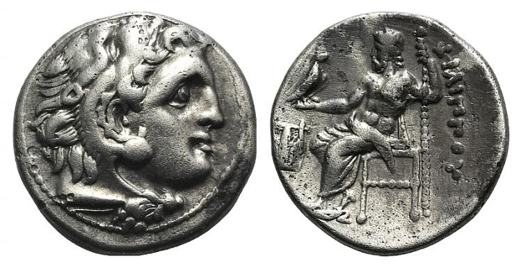 Kings of Macedon, Philip III Arrhidaios (323-317 BC). AR Drachm (17mm, 4.10g, 11...