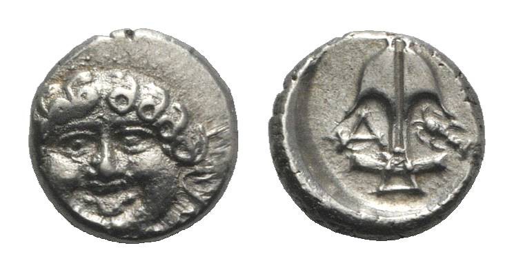 Thrace, Apollonia Pontika, late 5th-4th centuries BC. AR Drachm (12mm, 2.85g, 3h...
