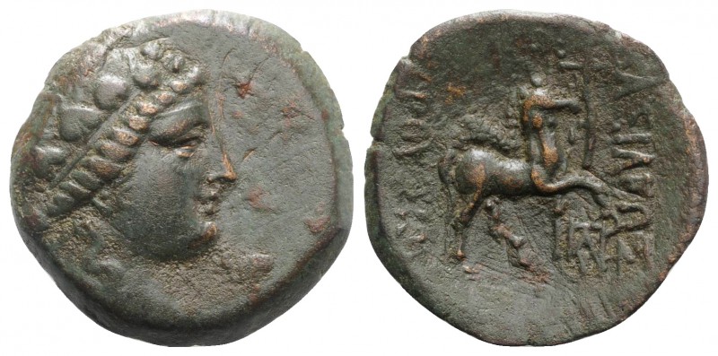 Kings of Bythinia, Prusias II (182-149 BC). Æ (20mm, 3.97g, 12h). Wreathed head ...