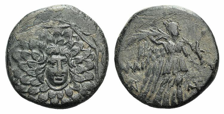 Pontos, Amisos, time of Mithradates VI, c. 85-65 BC. Æ (21mm, 6.13g, 1h). Aegis ...