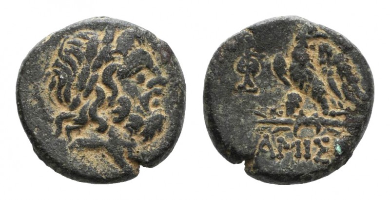 Pontos, Amisos, time of Mithradates VI, c. 85-65 BC. Æ (20mm, 8.24g, 12h). Laure...