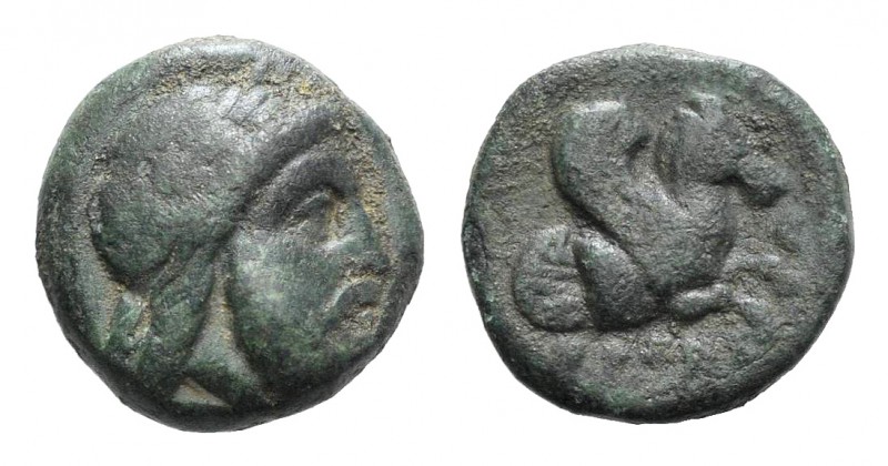 Mysia, Adramytion. Orontes (Satrap of Mysia, c. 357-352 BC). Æ (10mm, 1.81g, 9h)...