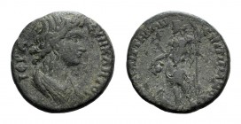 Lydia, Saitta. Pseudo-autonomous issue, time of Marcus Aurelius (161-180). Æ (20mm, 5.17g, 6h). Titianos, first archon. Draped bust of Senate r. R/ Di...