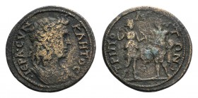 Lydia, Tripolis. Pseudo-autonomous, 3rd century AD. Æ (34mm, 17.77g, 6h). Bare-headed and draped bust of Senate r. R/ Artemis, holding bow and drawing...