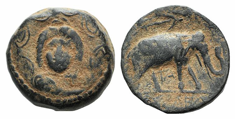 Seleukid Empire, Antiochos III (222-187 BC). Æ (16mm, 4.51g, 11h). Uncertain min...