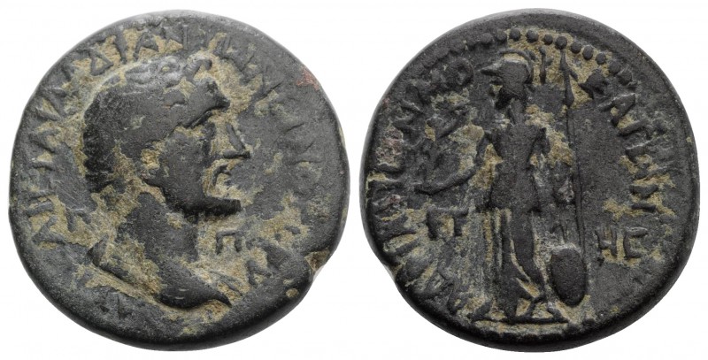 Antoninus Pius (138-161). Cilicia, Mopsus. Æ (24mm, 11.45g, 12h). Bare head r., ...