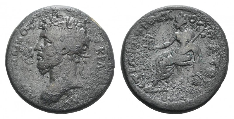 Marcus Aurelius (161-180). Ionia, Smyrna. Æ (28.5mm, 15.62g, 6h). Kl. Proklos, t...