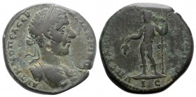 Macrinus (217-218). Moesia Inferior, Nicopolis ad Istrum. Æ (26mm, 12.18g, 6h). Statius Longinus, consular legate. Laureate and cuirassed bust r. R/ D...