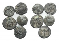 Asia Minor, lot of 5 Greek Æ coins, to be catalog. Lot sold as is, no return