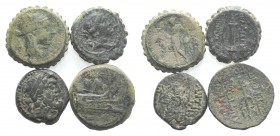 Lot of 5 Greek Æ coins, including Seleukid Empire issues, to be catalog. Lot sold as is, no return
