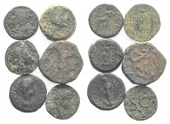 Mixed lot of 5 Æ coins, including Greek (Seleukid Empire) and Roman Provincial, to be catalog. Lot sold as is, no return