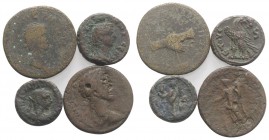 Lot of 4 Roman Provincial and Roman Imperial Æ coins, to be catalog. Lot sold as is, no return
