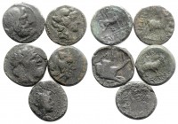 Lot of 5 Greek AE coins, to be catalog. Lot sold as is, no return